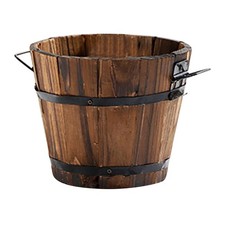 Wooden Bucket Flowerpot Barrel