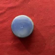 A Silver & Blue Enamel Pill