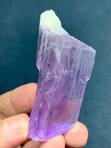 Etched purple kunzite - purple, crystal