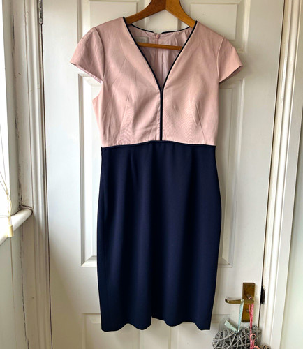 Hobbs pink navy colourblock - hobbs,