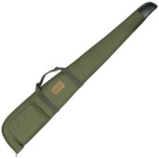 Jack Pyke Padded Shotgun Slip Case Leather Trim 600D Cordura Gun Bag Olive Green