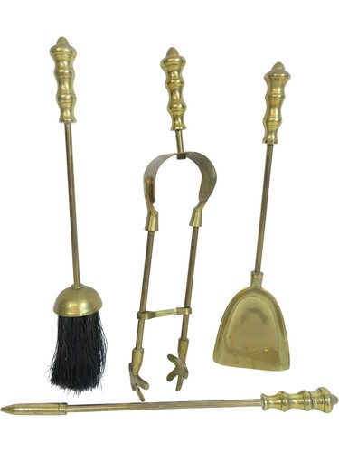 Vintage brass fireplace - vintage, tool