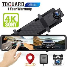 TOGUARD 12" Mirror 4K Dash Cam