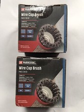 2x Parkside Wire Cup Brush for
