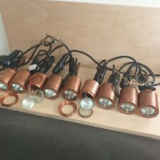 spike spot non adjustable copper light fittings 