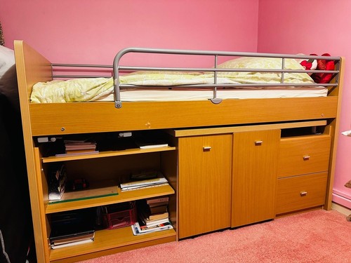 Used single mid sleeper bed