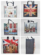 Large Reusable Shopping Bag Tote Eco Friendly London Souvenir Landmarks