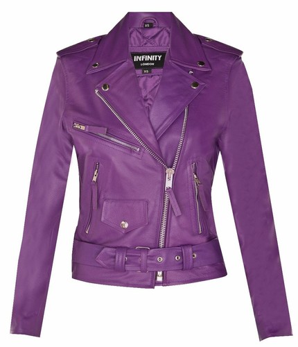 Women purple brando biker - purple,