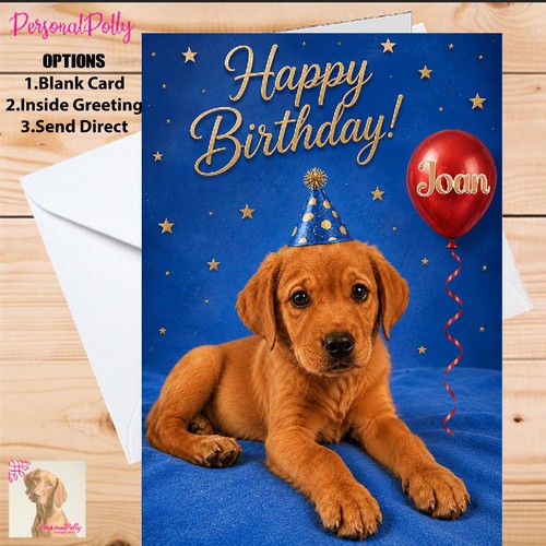 Personalised puppy birthday - personalised,