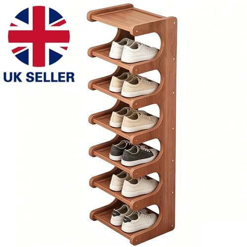 Multi layer wooden shoe rack - wooden,