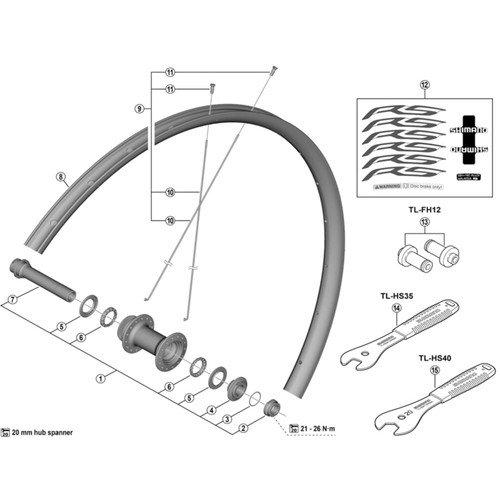 Shimano spares cycle - shimano,