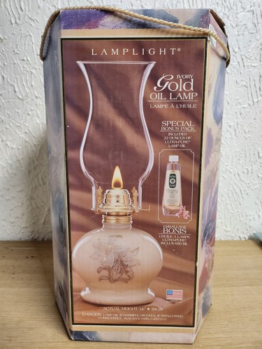 Lamplight farms oil lamp - farms, ivory