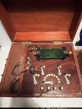 Antique Medical Faradic Stimulator Electro Electric Shock Machine +Instructions
