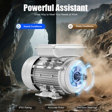New 750W 1HP 1380RPM Electric