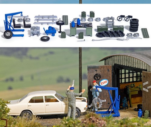 Garage equipment set ho - garage,
