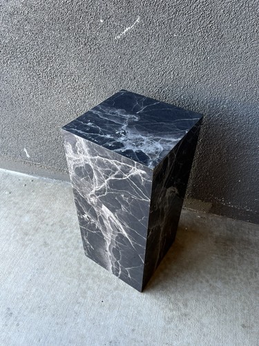 Faux marble wood stand table - marble,