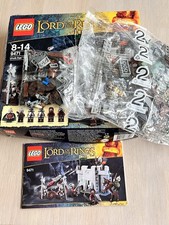 LEGO LORD OF THE RINGS URUK HAI 9471 ALL MINI FIGURES INSTRUCTIONS BOXED 