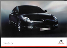 Citroen C6 2009-2011 UK Market Sales Brochure 3.0 V6 HDi Exclusive