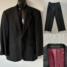 Marks & Spencer St Michael Black Wool Blend Tuxedo Dinner Suit 40 M / W 34 L 31