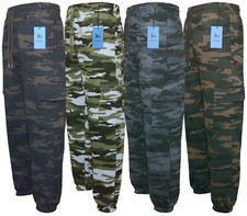 Mens Elasticated Cargo Combat