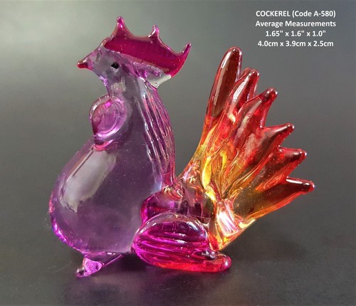 Glass animal chicken - chicken, cockerel