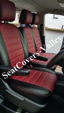 VW Transporter T5 T6 Front Single & Double (1+2) Leatherette Seat Covers