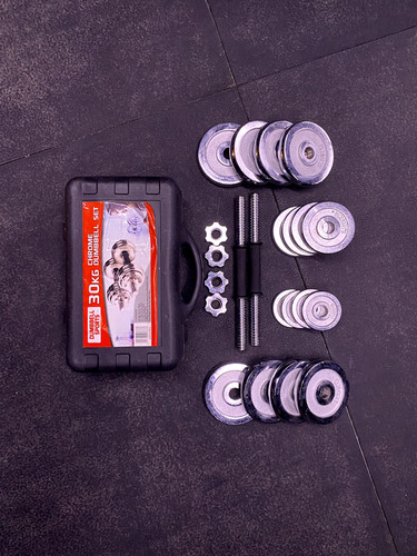 New and unopened - and, dumbbell