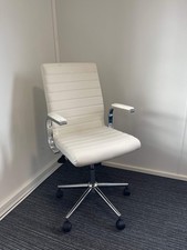 Ezra Medium Back White Bonded