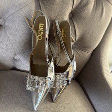EGO Slingbacks Mettalic Silver