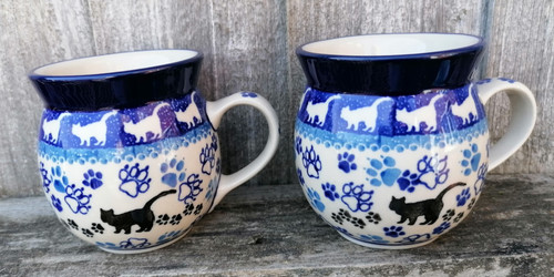 Pair charming polish pottery - polish,