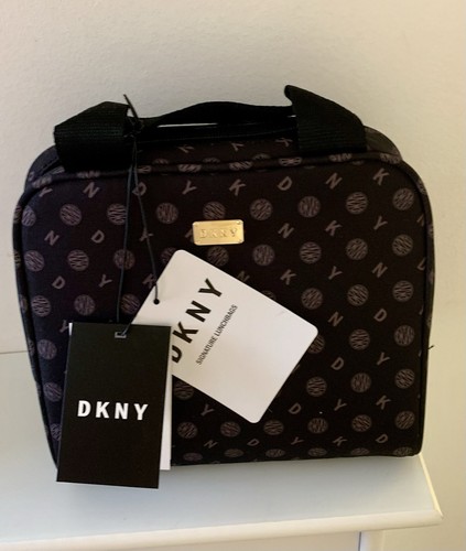 Dkny black insulated lunch bag - black,