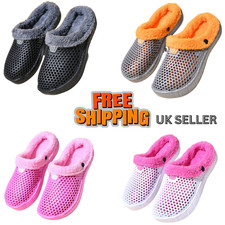 Ladies Outdoor Slippers Furry