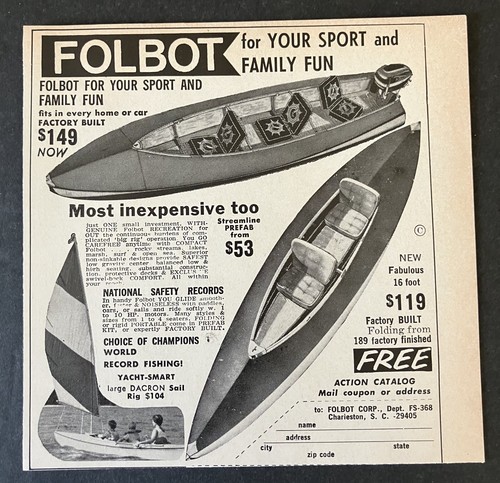 1968 folbot corp - 1968, boats