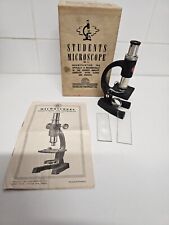 Students Microscope No 2 Signalling Equipment Ltd Boxed Vintage Scientific