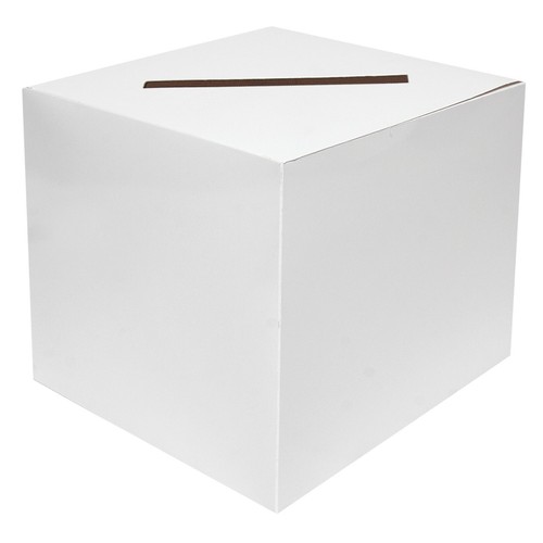 White wedding card box postbox - wedding,