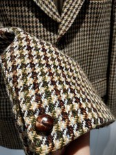 Vintage Harris Tweed Hacking Jacket Houndstooth 38R