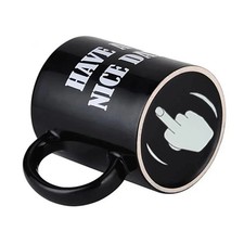 Black Middle Finger Ceramic