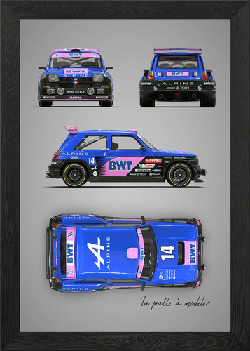 Renault turbo alpine framed - renault,