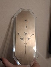 Smoke etched beveled glass - etched,