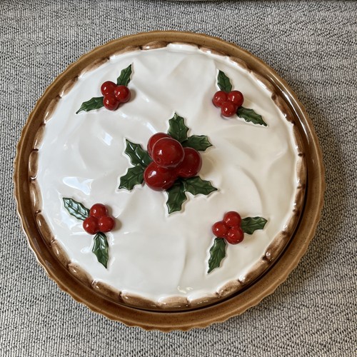 Ceramic holly berry - ceramic, decorative