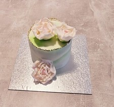 Sugar paste handmade figurine cake topper set of 3 big white peonies