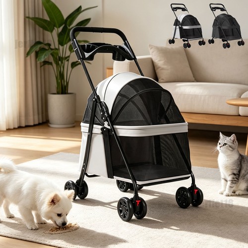 Wheels pet stroller - stroller, foldable