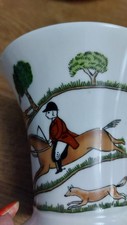 Coalport Hunting Scene  Small Vase