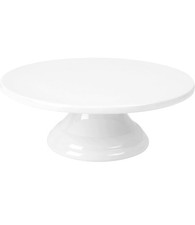 Fanquare 10 Inch Porcelain Cake Stand White Round Cake Plate Serving Platter New