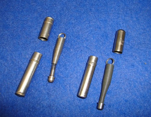 Two vintage steel plug - vintage, .22"