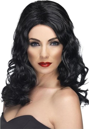 Ladies long black glamorous - ladies,