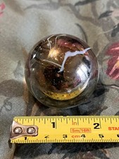 Large iridescent glass swirl - iridescent,