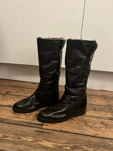 Vintage leather boots - vintage,