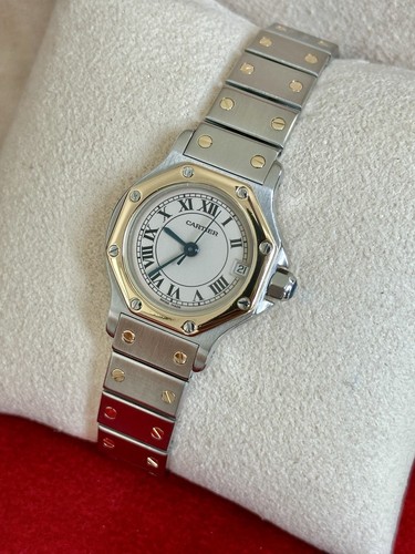 Cartier santos octagon ladies - octagon,,