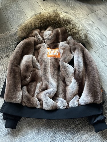 Arctic army black - black, bomber